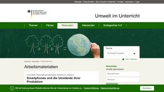 
                            9. Arbeitsmaterialien Umwelt im Unterricht: Materialien und Service für ...