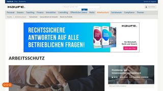 
                            1. Arbeitsschutz - Infos und News zu Arbeitssicherheit ... - Haufe