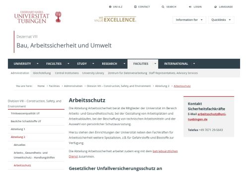 
                            7. Arbeitsschutz - Universität Tübingen