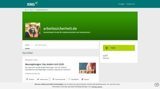 
                            11. arbeitssicherheit.de - News | XING