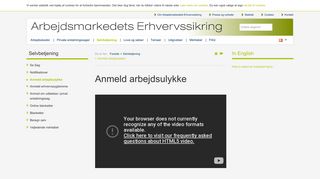 
                            4. Arbejdsmarkedets Erhvervssikring - Anmeld arbejdsulykke