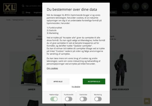 
                            11. Arbejdstøj billig arbejdsbeklædning - Køb online XL-BYG