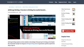 
                            10. Arbitrage Betting: 5 Secrets to Driving Successful Results... -