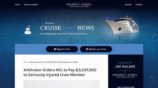 
                            9. Arbitrator Orders NCL to Pay $3,337,500 to Seriously Injured Crew ...