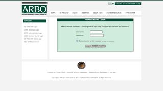 
                            3. ARBO Member Boards Login