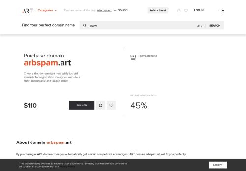 
                            9. arbspam is available for purchase — premium.get.art