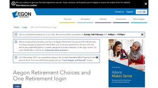 
                            5. ARC and One Retirement Login - Aegon