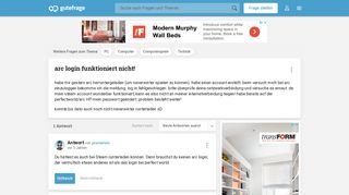 
                            1. arc login funktioniert nicht! (Computer, PC, Technik) - Gutefrage