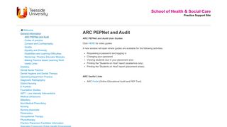 
                            11. ARC PEPNet and Audit - Practice Support Site