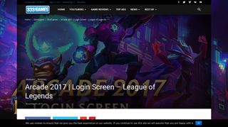 
                            11. Arcade 2017 | Login Screen - League of Legends | 333Games.com