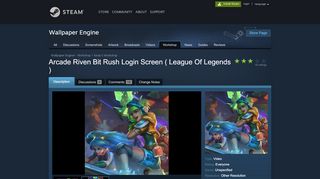 
                            7. Arcade Riven Bit Rush Login Screen ( League Of Legends )