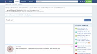 
                            4. Arcade vpn | Pinoy Internet and Technology Forums - PHCorner Community