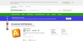 
                            12. Arcademic Skill Builders Website Review - Common Sense Media