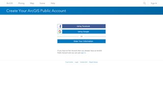 
                            9. ArcGIS - Create Account