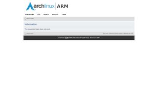 
                            7. Arch Linux ARM • View topic - What is the default root password?