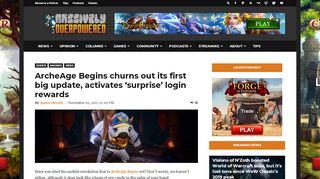 
                            12. ArcheAge Begins churns out its first big update, activates 'surprise ...