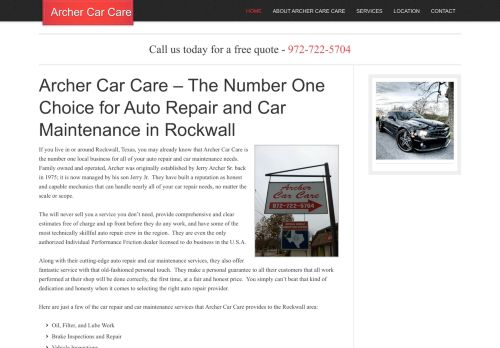 
                            10. Archer Car Care