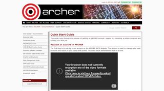 
                            6. ARCHER » Quick Start Guide