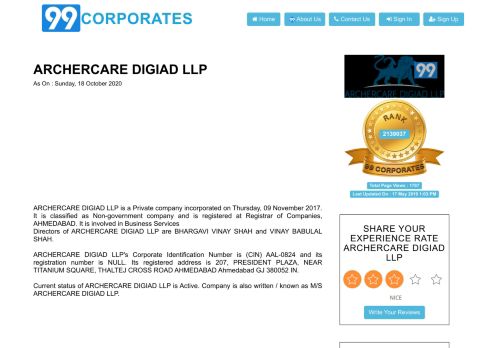 
                            12. ARCHERCARE DIGIAD LLP AHMEDABAD GUJARAT COMPANY ...