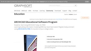 
                            3. ARCHICAD Educational Software Program - Graphisoft