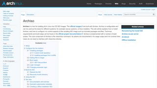 
                            4. Archiso - ArchWiki