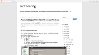 
                            9. architeering: Automated Logic's WebCTRL: Web Services Privileges