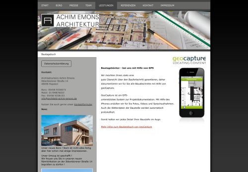 
                            12. Architekt Achim Emons - Bautagebuch