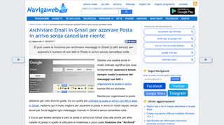 
                            7. Archiviare Email in Gmail per azzerare Posta in arrivo senza ...