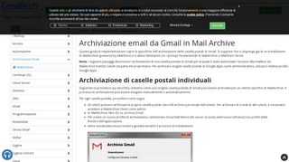 
                            6. Archiviazione email da Gmail in Mail Archive - CoreTech