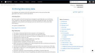 
                            9. Archiving laboratory data - Wiki - innsida.ntnu.no