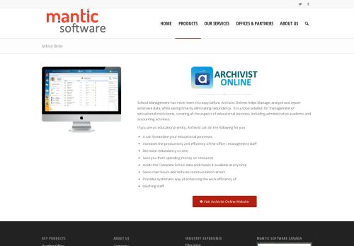 
                            4. Archivist Online – Mantic Software Canada