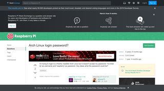 
                            10. archlinux - Arch Linux login password? - Raspberry Pi Stack Exchange