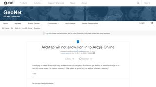 
                            3. ArcMap will not allow sign in to Arcgis Online | GeoNet