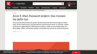 
                            8. Arcor E-Mail-Passwort ändern – Mit diesen Tipps klappt das | TippCenter