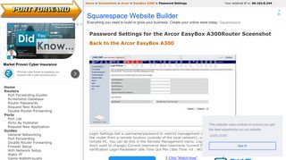 
                            6. Arcor EasyBox A300 Password Settings Router Screenshot ...