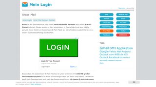 
                            10. Arcor Mail | Mein Login