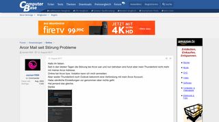 
                            10. Arcor Mail seit Störung Probleme | ComputerBase Forum