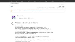 
                            3. ARD does not work with OS X Sierra - Apple Community