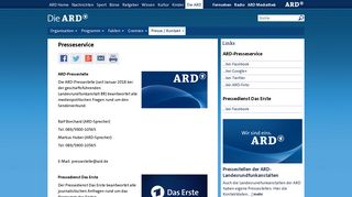 
                            8. ARD Presseservice