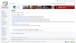 
                            7. ARDC - Wikipedia