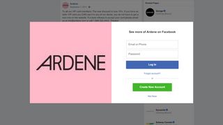 
                            12. Ardene - To all our VIP card members: The new discount is ...