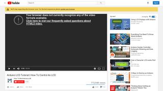 
                            12. Arduino LCD Tutorial | How To Control An LCD - YouTube