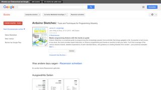 
                            7. Arduino Sketches: Tools and Techniques for Programming Wizardry - Google Books-Ergebnisseite
