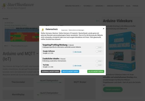 
                            9. Arduino und MQTT – Einstieg ins Internet der Dinge (IoT) - Arduino ...