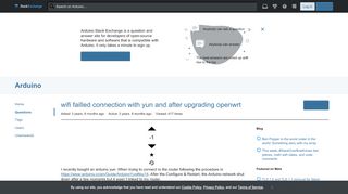 
                            12. arduino yun - wifi failled connection with yun and after upgrading ...