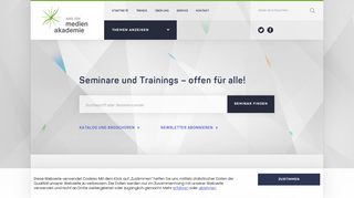 
                            12. ARD.ZDF medienakademie – Seminare. Trainings. Weiterbildung.