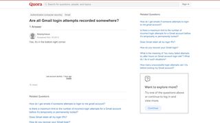 
                            8. Are all Gmail login attempts recorded somewhere? - Quora