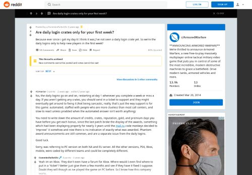 
                            9. Are daily login crates only for your first week? : ArmoredWarfare ...