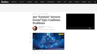 
                            9. Are 'Fortnite' Servers Down? Epic Confirms Problems - Forbes