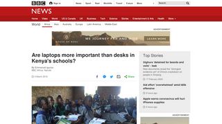 
                            8. Are laptops more important than desks in Kenya's schools? - BBC News